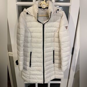 Women’s Guess puffer mid length coat